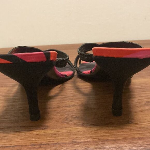 Versace Black Beaded Slide Sandal. - Picture 3 of 7